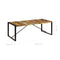 vidaXL Dining Table 220x100x75 cm Solid Reclaimed Wood