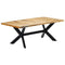 vidaXL Dining Table 200x100x75 cm Solid Mango Wood