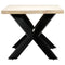 vidaXL Dining Table White 180x90x75 cm Solid Mango Wood