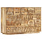 vidaXL Alphabet Cabinet with 6 Drawers 120x35x79 cm Solid Mango Wood