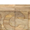 vidaXL Alphabet Cabinet with 6 Drawers 120x35x79 cm Solid Mango Wood