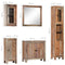 vidaXL 5 Piece Bathroom Set Solid Acacia Wood