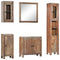 vidaXL 5 Piece Bathroom Set Solid Acacia Wood