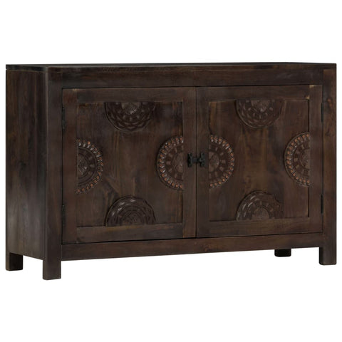vidaXL Sideboard with Carved Design 110x35x70 cm Solid Mango Wood