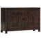 vidaXL Sideboard with Carved Design 110x35x70 cm Solid Mango Wood