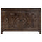 vidaXL Sideboard with Carved Design 110x35x70 cm Solid Mango Wood