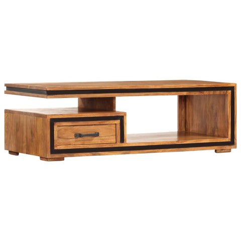 vidaXL Coffee Table 100x45x33 cm Solid Acacia Wood