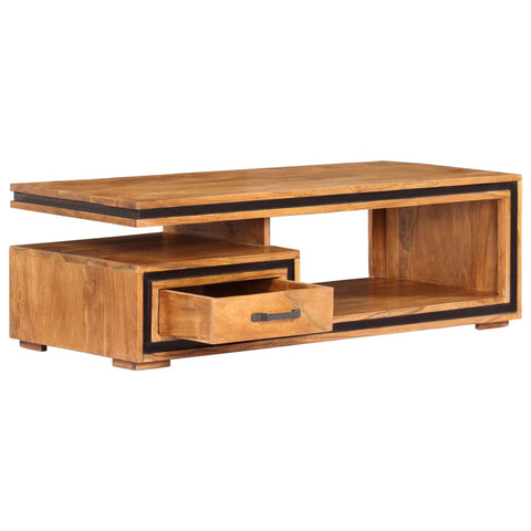 vidaXL Coffee Table 100x45x33 cm Solid Acacia Wood