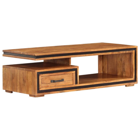 vidaXL Coffee Table 100x45x33 cm Solid Acacia Wood