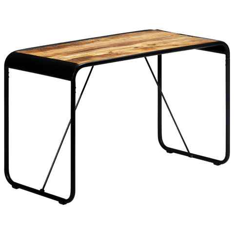 vidaXL Dining Table 118x60x76 cm Solid Rough Mango Wood