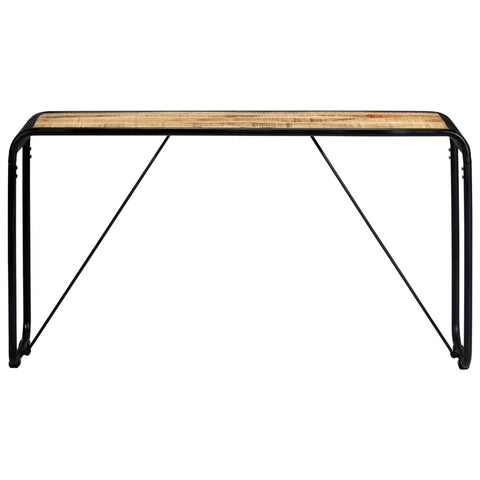 vidaXL Console Table 140x35x76 cm Solid Rough Mango Wood