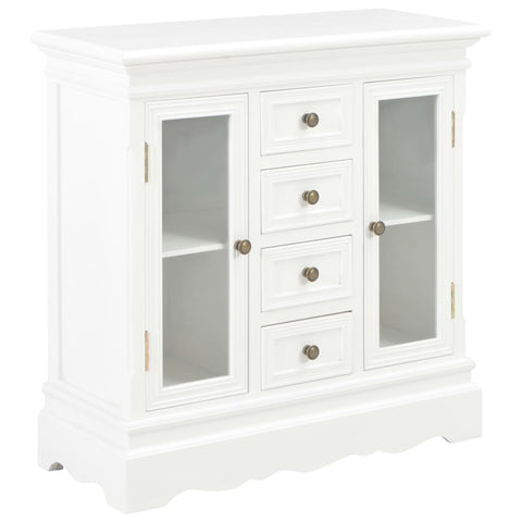 vidaXL Sideboard White 70x28x70 cm Solid Pine Wood