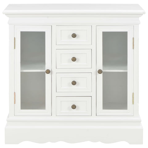 vidaXL Sideboard White 70x28x70 cm Solid Pine Wood
