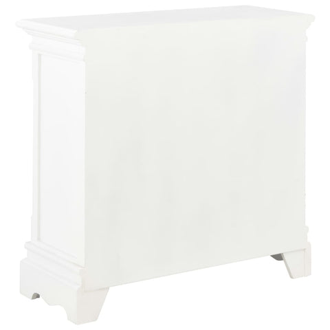vidaXL Sideboard White 70x28x70 cm Solid Pine Wood