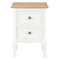 vidaXL Bedside Cabinet 2 pcs White 35x30x49 cm MDF