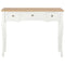 vidaXL Dressing Console Table with 3 Drawers White