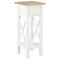 vidaXL Side Table White 27x27x65.5 cm Wood
