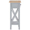 vidaXL Side Table Grey 27x27x65.5 cm Wood