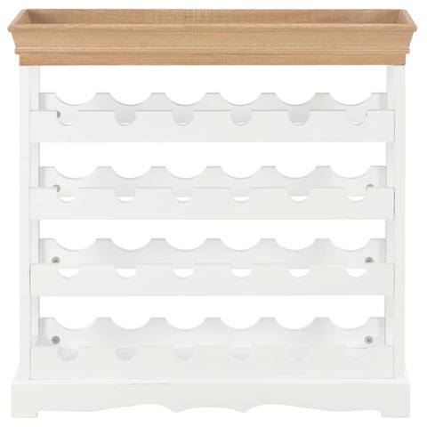 vidaXL Wine Cabinet White 70x22.5x70.5 cm MDF
