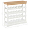 vidaXL Wine Cabinet White 70x22.5x70.5 cm MDF