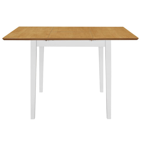 vidaXL Extendable Dining Table White (80-120)x80x74 cm MDF