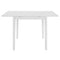 vidaXL Extendable Dining Table White (80-120)x80x74 cm MDF