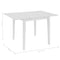 vidaXL Extendable Dining Table White (80-120)x80x74 cm MDF