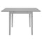 vidaXL Extendable Dining Table Grey (80-120)x80x74 cm MDF