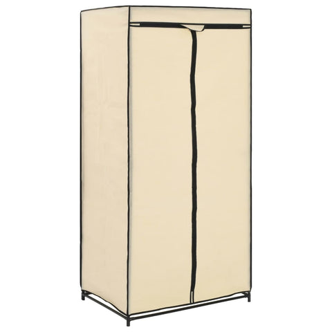 vidaXL Wardrobes 2 pcs Cream 75x50x160 cm