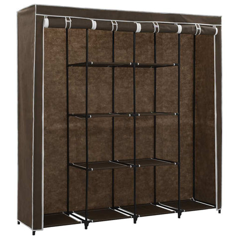 vidaXL Wardrobe with 4 Compartments Brown 175x45x170 cm