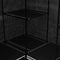 vidaXL Corner Wardrobe Black 130x87x169 cm