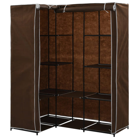 vidaXL Corner Wardrobe Brown 130x87x169 cm