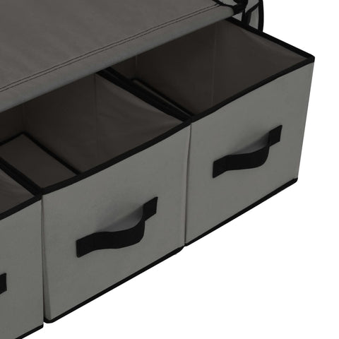 vidaXL Wardrobe Grey 87x49x159 cm Fabric