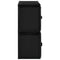 vidaXL Storage Cabinet with 4 Fabric Baskets Black 63x30x71 cm Steel