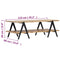 vidaXL Coffee Table 115x60x40 cm Solid Mango Wood