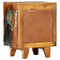 vidaXL Hand Carved Bedside Cabinet 40x30x50 cm Solid Reclaimed Wood
