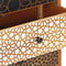 vidaXL Sideboard with Printed Pattern 90x30x70 cm Solid Mango Wood