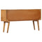 vidaXL Sideboard with Printed Pattern 130x30x70 cm Solid Mango Wood