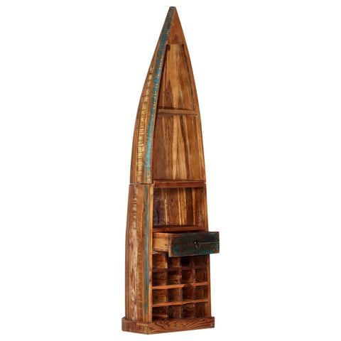 vidaXL Wine Rack 50x40x180 cm Solid Reclaimed Wood