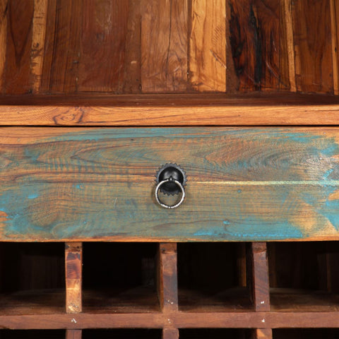 vidaXL Wine Rack 50x40x180 cm Solid Reclaimed Wood