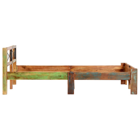 vidaXL Bed Frame without Mattress Solid Reclaimed Wood 140x200 cm
