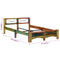 vidaXL Bed Frame without Mattress Solid Reclaimed Wood 140x200 cm
