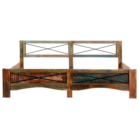 vidaXL Bed Frame without Mattress Solid Reclaimed Wood 180x200 cm Super King