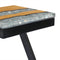 vidaXL Coffee Table 30x30x50 cm Solid Teak Wood and Polyresin