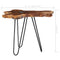 vidaXL Coffee Table 70x45 cm Solid Teak Wood and Polyresin