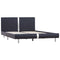 vidaXL Bed Frame without Mattress Black Faux Leather 135x190 cm Double