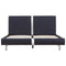 vidaXL Bed Frame without Mattress Black Faux Leather 135x190 cm Double