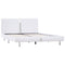 vidaXL Bed Frame without Mattress White Faux Leather 135x190 cm Double