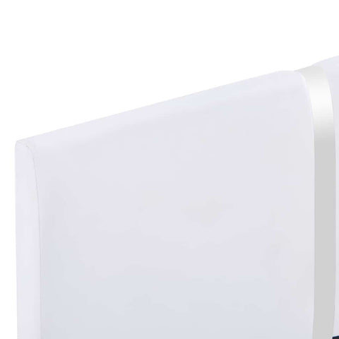 vidaXL Bed Frame without Mattress White Faux Leather 135x190 cm Double