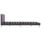 vidaXL Bed Frame without Mattress Grey Faux Leather 135x190 cm Double